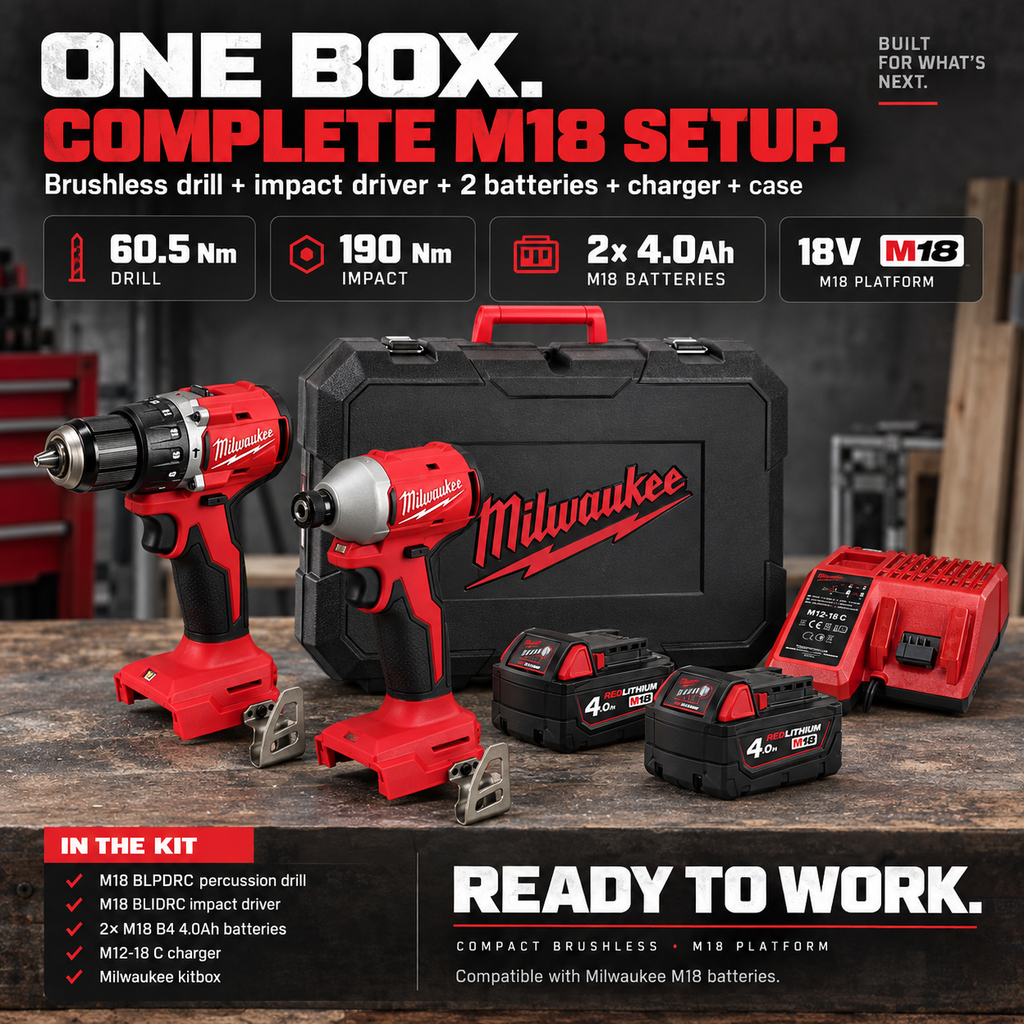 M18 Brushless Power Tool Kit